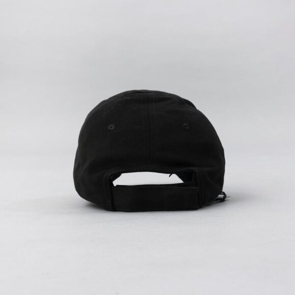 Balenciaga Cap 416 B8 Black M Size 1077 Logo Hat Baseball Cap